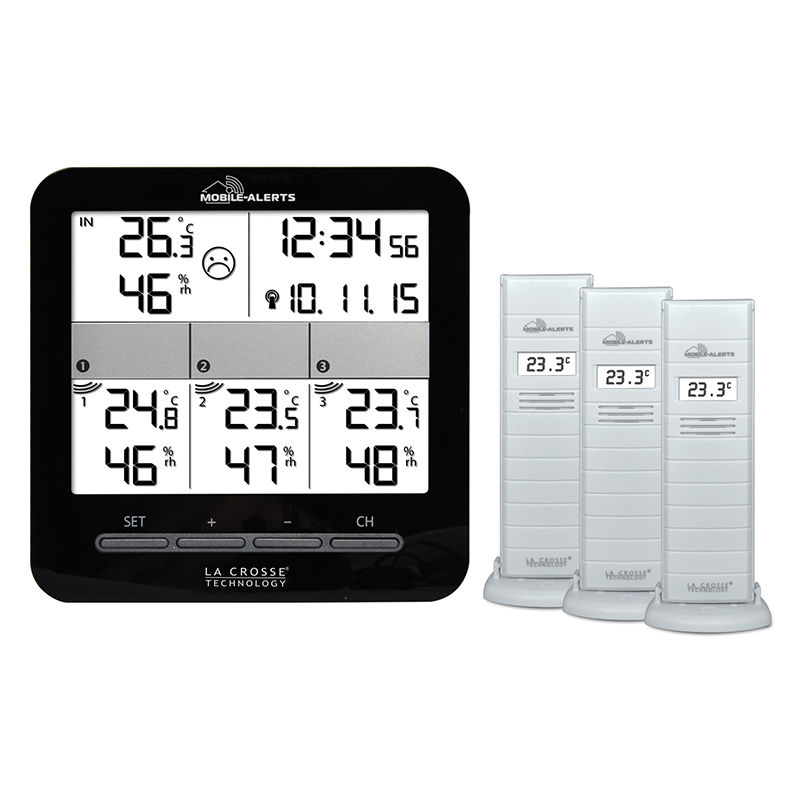 La Crosse Technology - MA10110 Capteur de température Mobile Alerts - Blanc  : : Jardin