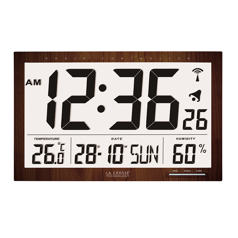 Horloge digitale personnalisable - heure - température, date, hygrométrie